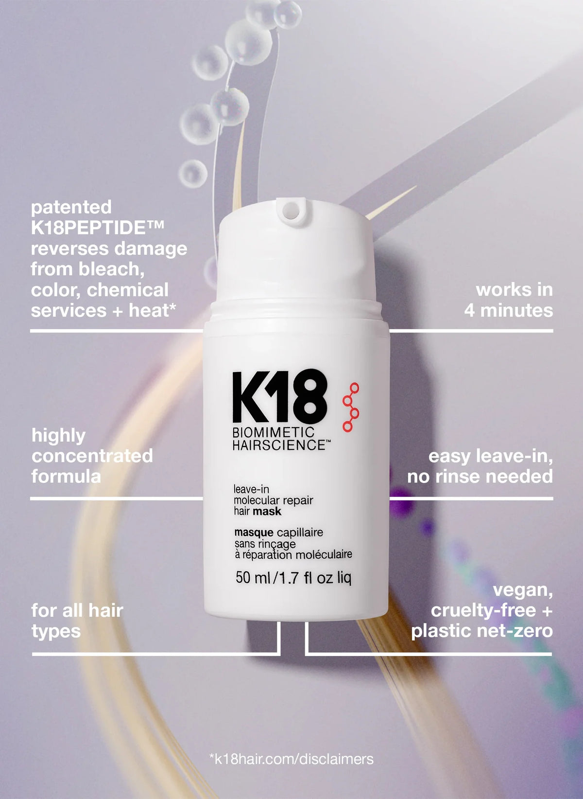 K18 Leave-in Molecular Repair Mask 50ml