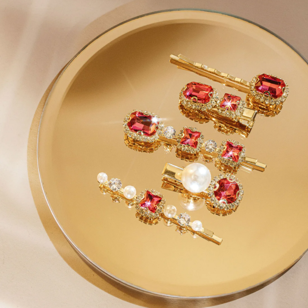 Coco Hair Clip Set - Fucshia